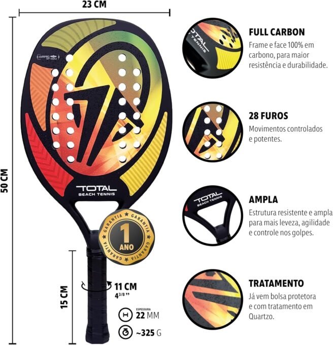 raquete beach tennis feminina